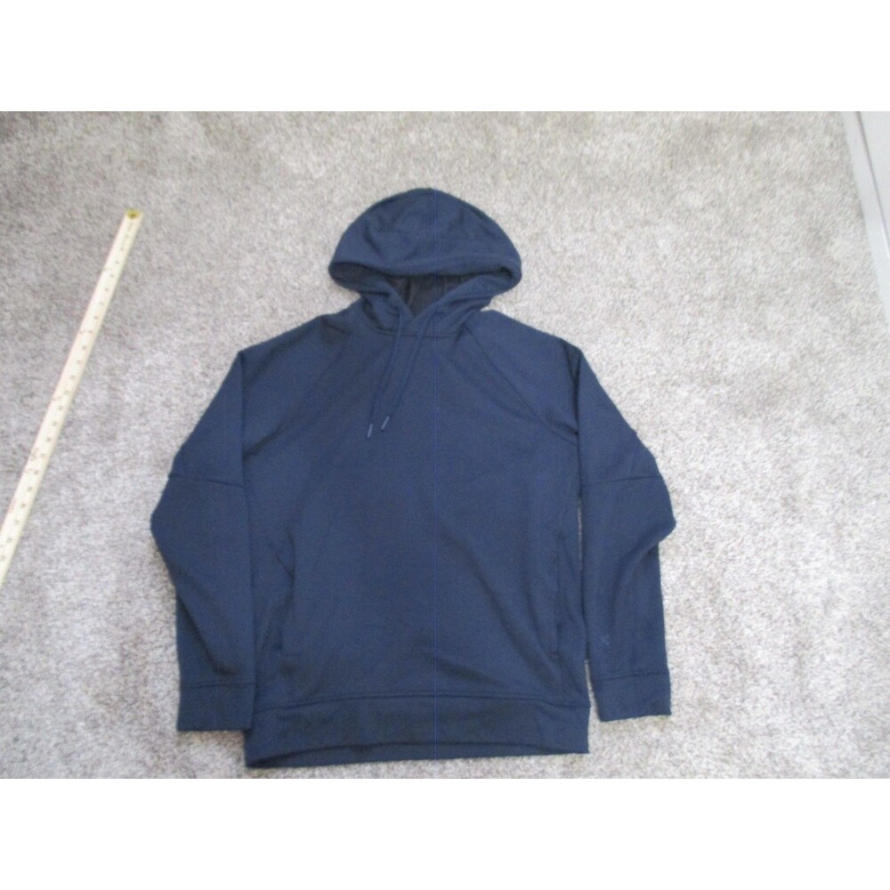 Lululemon City Sweat Hoodie Mens Small Blue Navy Pullover Drawstring Performance